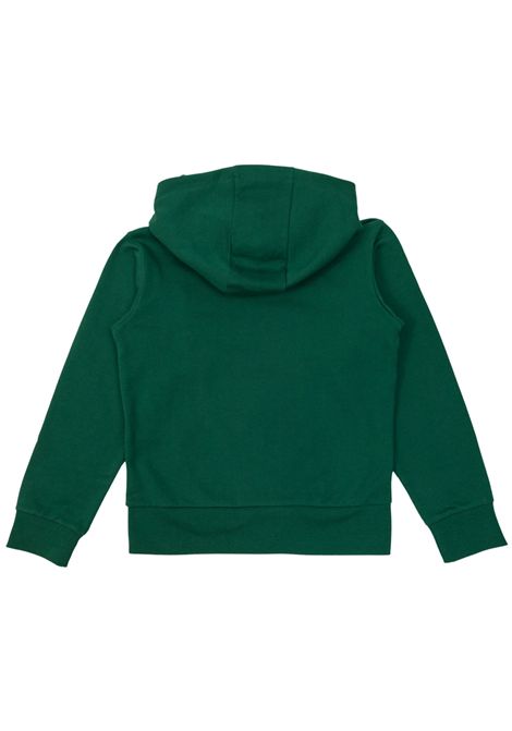 Green cotton sweatshirt for children Moncler | 8G00011/CEVERDE