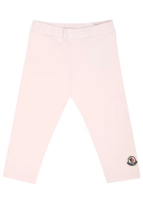 Leggins neonata rosa in cotone Moncler | 8H00002/CEROSA