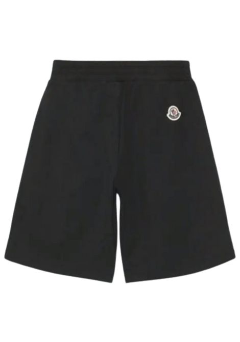 Bermuda bambino nero in cotone Moncler | 8H00009/CENERO