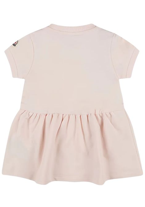 Abito neonata rosa in cotone Moncler | 8I00001/CEROSA