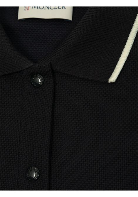 Abito bambina blu in cotone Moncler | 8I000018/CEBLU