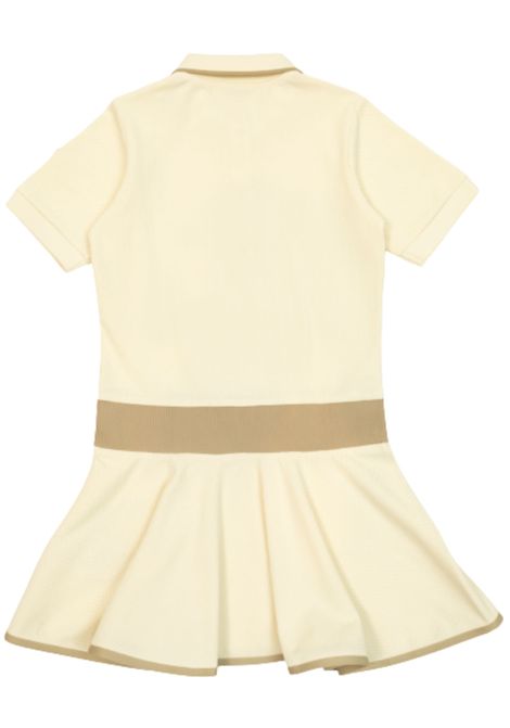 Sand cotton dress for girls Moncler | 8I00001899YV/DELSABBIA