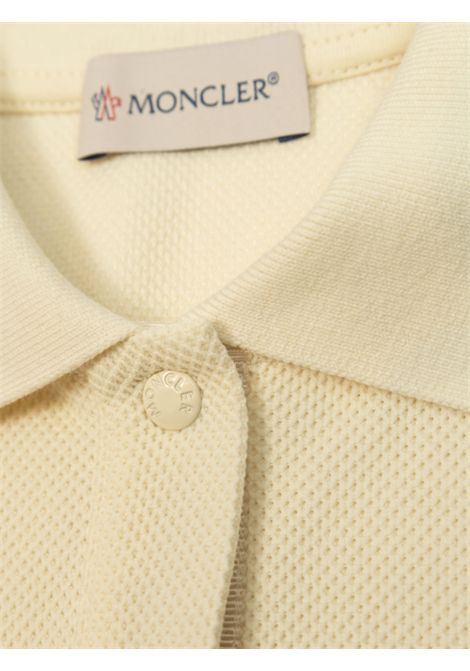 Sand cotton dress for girls Moncler | 8I00001899YV/DELSABBIA