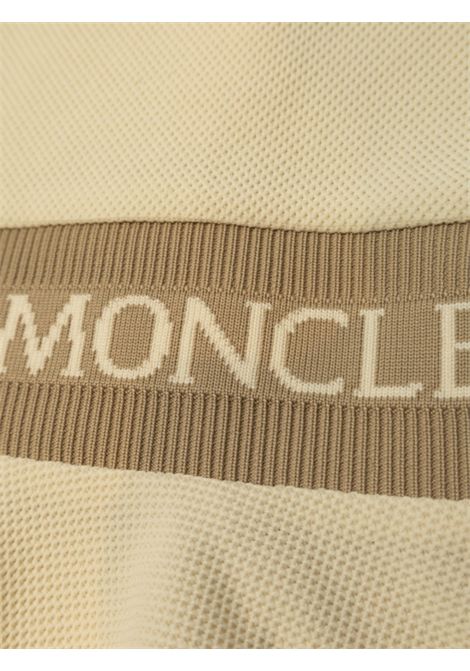 Sand cotton dress for girls Moncler | 8I00001899YV/DELSABBIA