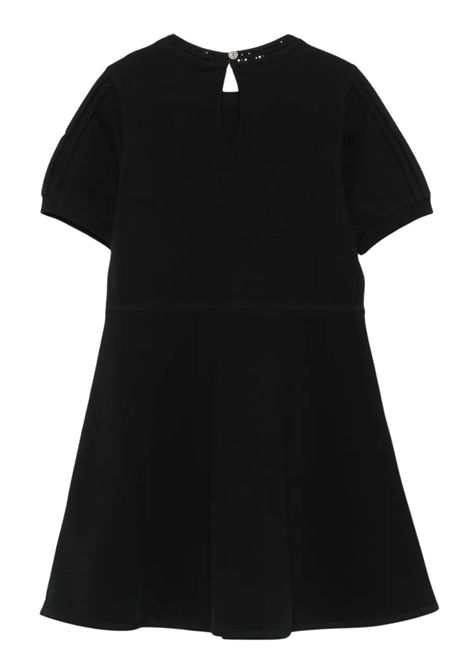 Abito bambina nero in cotone Moncler | 8I00008/CENERO