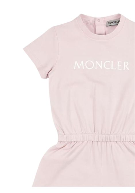 Abito neonata rosa in cotone Moncler | 8L00005/CEROSA