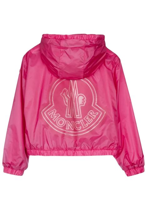 Giubbino bambina fucsia in nylon Moncler | TERBISH/CEFUCSIA