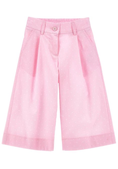 Pantalone neonata rosa in cotone Monnalisa | 11E4205668/ANROSA