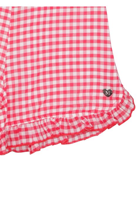 Shorts bambina in cotone e viscosa Monnalisa | 11E4235115/ANBIANCO/ROSSO