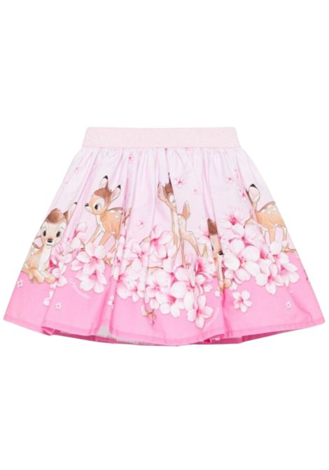 Gonna bambina rosa in cotone Monnalisa | 11E702J/MAROSA