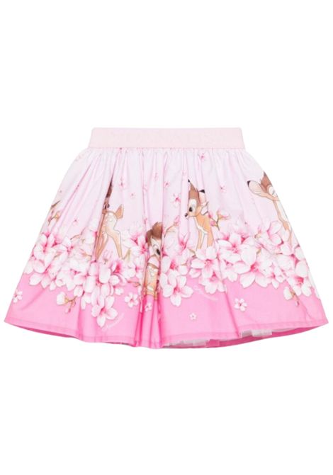 Gonna bambina rosa in cotone Monnalisa | 11E702J/MAROSA