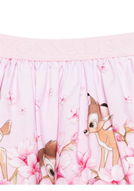 Gonna bambina rosa in cotone Monnalisa | 11E702J/MAROSA