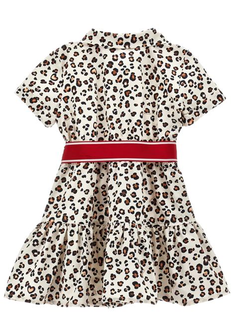 Abito neonata maculato in cotone Monnalisa | 11E9115606/ANMACULATO