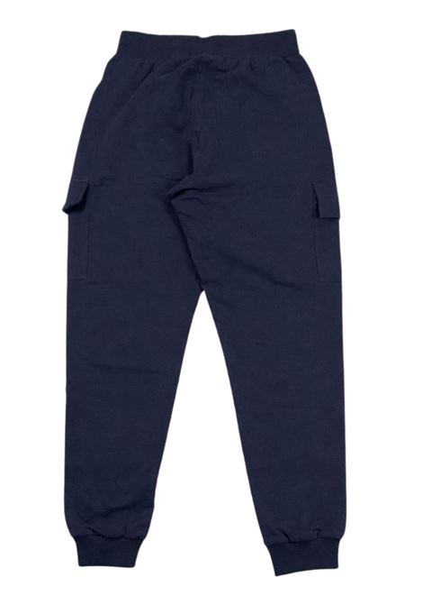 Girls' blue cotton trousers Monnalisa | 17E4025030/ANBLU