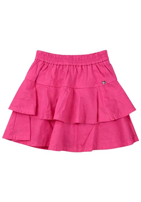 Gonna bambina rosa in cotone Monnalisa | 17E7015301/ANROSA