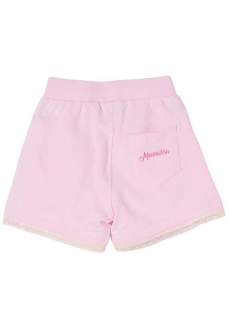 Shorts bambina rosa in cotone Monnalisa | 19E4045003/ANROSA