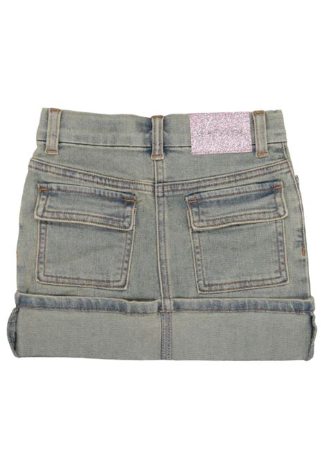 Girls' denim cotton skirt Monnalisa | 19E7035021/ANDENIM