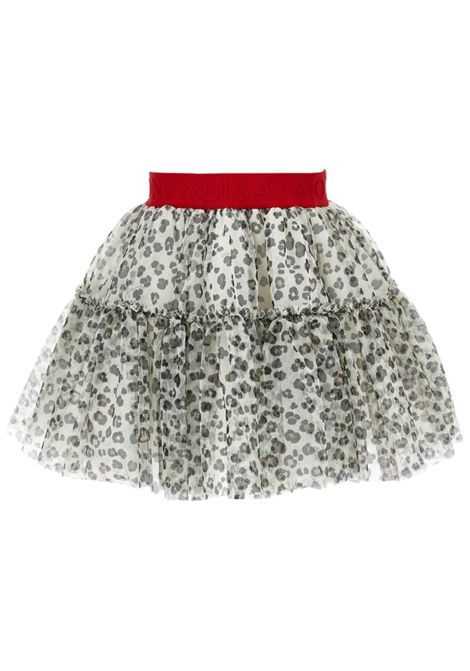 Gonna bambina maculato in tulle Monnalisa | 19E7065024/ANMACULATO