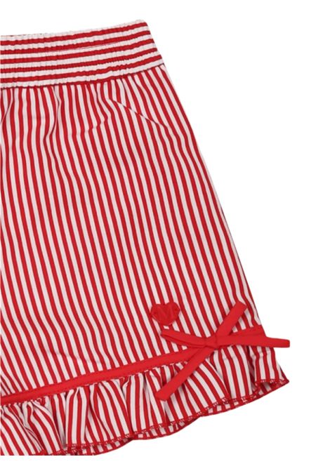 Shorts bambina rosso in viscosa Monnalisa | 31E4045315/ANBIANCO/ROSSO