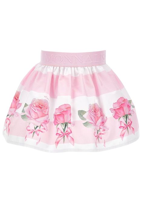 Gonna neonata rosa in cotone Monnalisa | 31E7005653/ANROSA