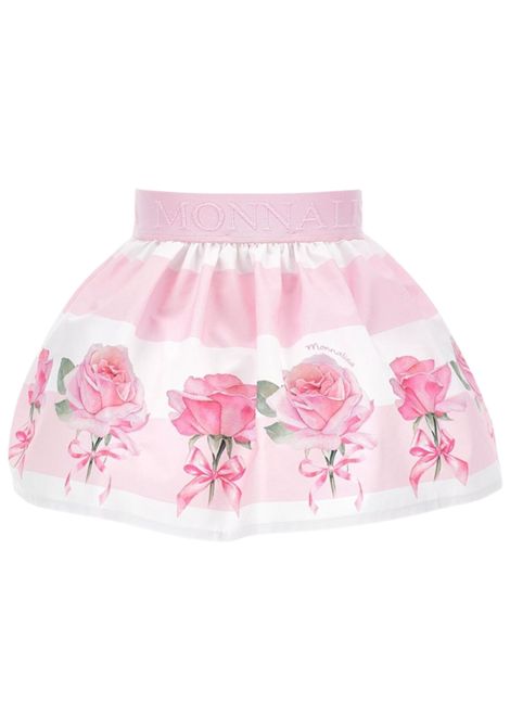 Gonna neonata rosa in cotone Monnalisa | 31E7005653/ANROSA