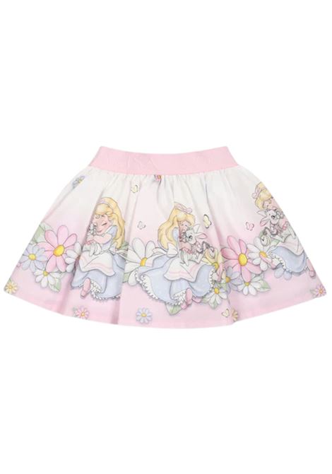 Pink cotton baby skirt Monnalisa | 31E7035660/ANROSA