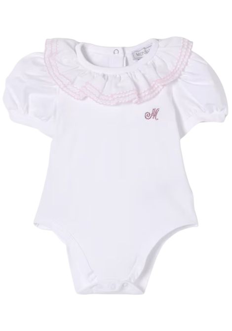 Body neonata bianca in cotone Monnalisa | 37E3005001/ANBIANCO