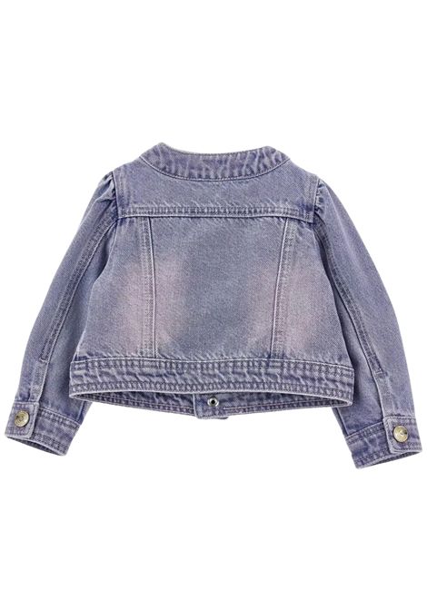 Giubbino neonata in cotone denim Monnalisa | 39E1005020/ANDENIM