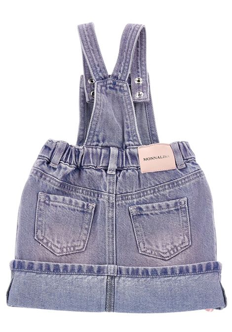 Baby girl's denim overalls Monnalisa | 39E7015020/ANDENIM