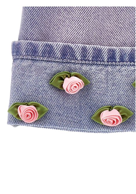 Baby girl's denim overalls Monnalisa | 39E7015020/ANDENIM