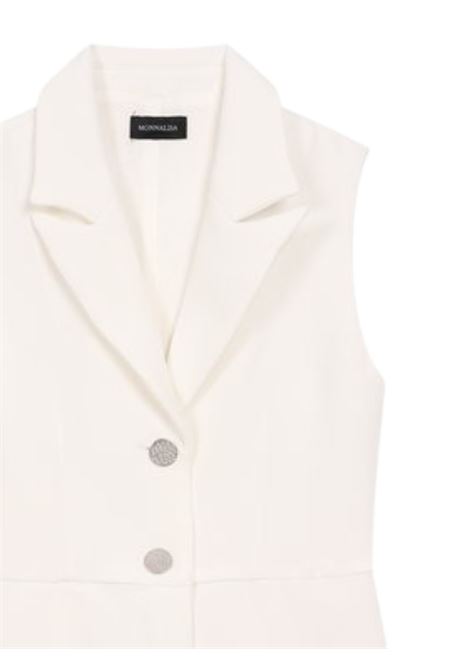 Abito tuta bambina bianco Monnalisa | 41E2005303/ANBIANCO