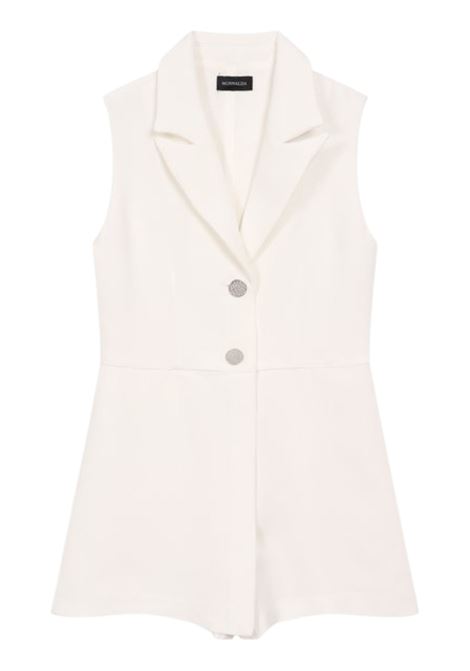 Abito tuta bambina bianco Monnalisa | 41E2005303/ANBIANCO