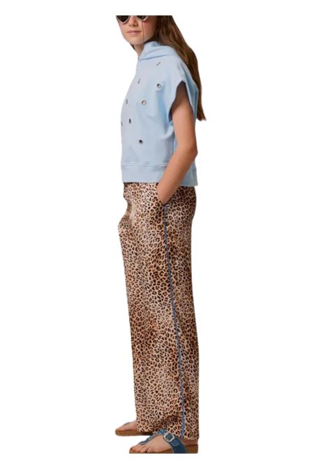 Pantalone bambina maculato in viscosa Monnalisa | 41E4055611/ANMACULATO