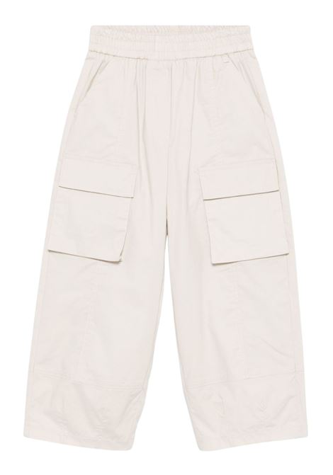 Pantalone bambina beige in cotone Monnalisa | 41E4065132/ANBEIGE