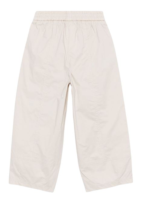 Pantalone bambina beige in cotone Monnalisa | 41E4065132/ANBEIGE