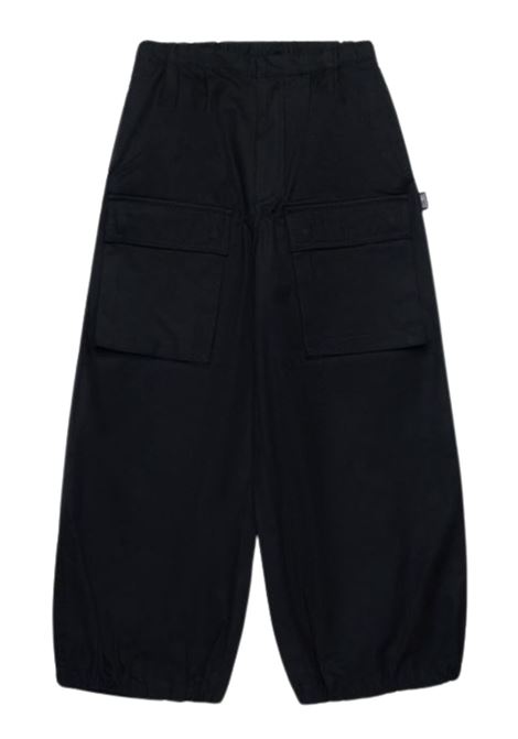 Pantalone bambina nero in cotone Monnalisa | 41E4065132/ANNERO