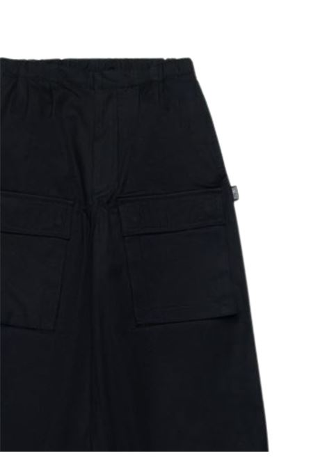 Pantalone bambina nero in cotone Monnalisa | 41E4065132/ANNERO