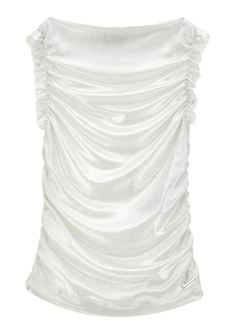 Silver T-shirt for girls Monnalisa | 41E6005214/ANARGENTO