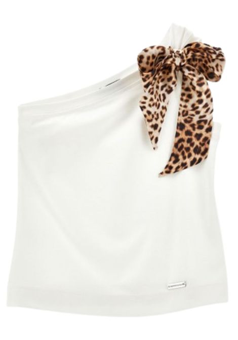 Top bambina bianco in viscosa Monnalisa | 41E6105208/ANBIANCO