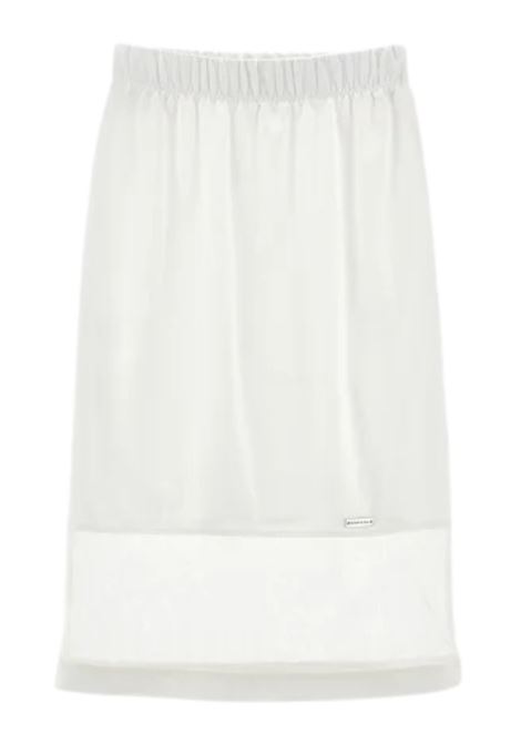 White viscose skirt for girls Monnalisa | 41E7045208/ANBIANCO