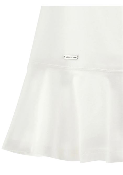Abito bambina bianco in viscosa Monnalisa | 41E9005208/ANBIANCO