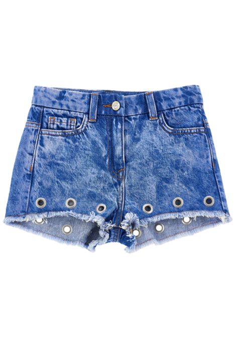 Shorts bambina in cotone denim Monnalisa | 49E4035041/ANDENIM