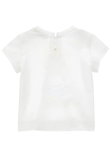 T-shirt neonata bianca in cotone Monnalisa | 50020099/MABIANCO