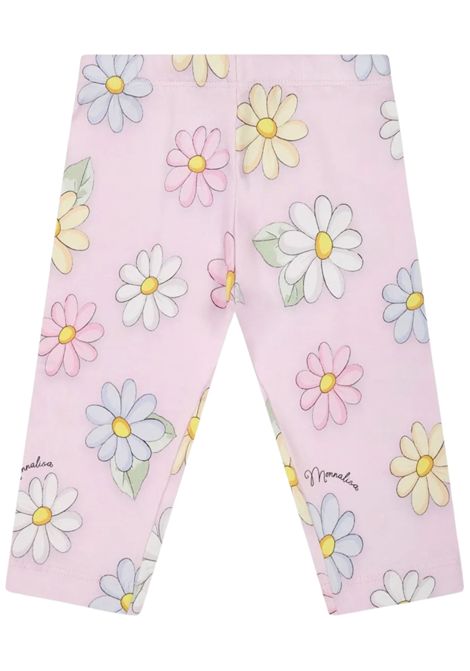 Leggins neonata rosa in cotone Monnalisa | 56620090/MAROSA