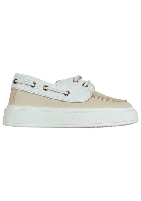 Scarpe bambino beige in pelle MONTELPARE | MT7751/PIABEIGE