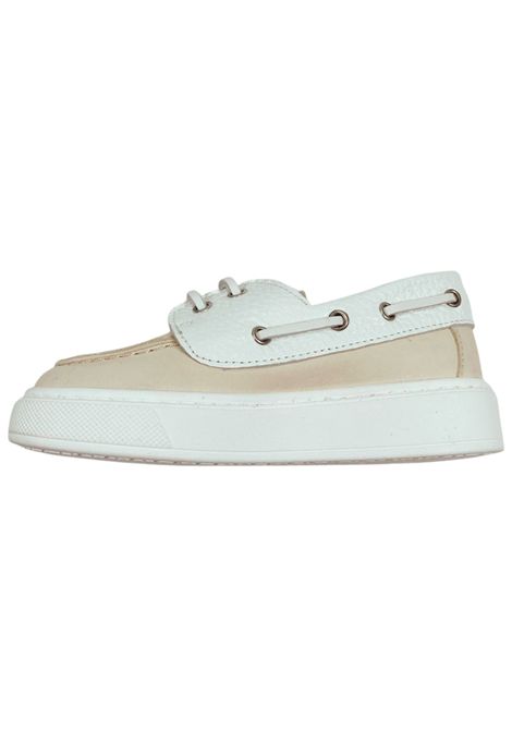 Scarpe bambino beige in pelle MONTELPARE | MT7751/PIABEIGE