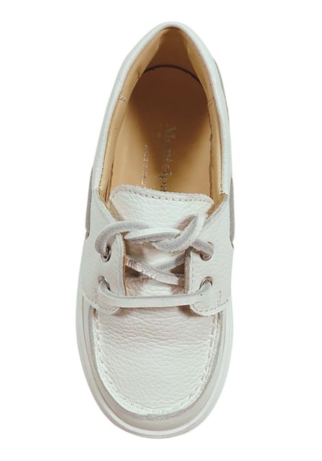 Scarpe bambino bianche in pelle MONTELPARE | MT7751/PIABIANCO