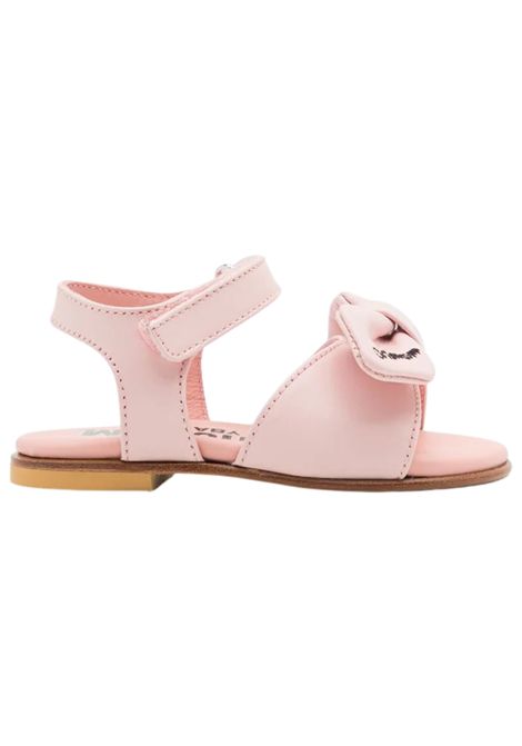 Sandalo bambina rosa in pelle Moschino | 80414/PIAROSA