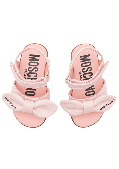 Sandalo bambina rosa in pelle Moschino | 80414/PIAROSA