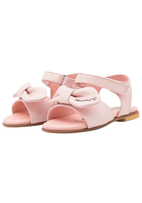 Sandalo bambina rosa in pelle Moschino | 80414/PIAROSA